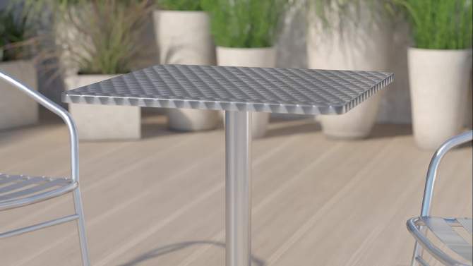 Emma and Oliver 23.5" Square Aluminum Indoor-Outdoor Table, 2 of 9, play video
