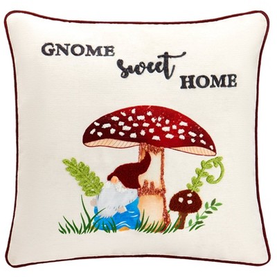 The Lakeside Collection Mushroom Garden Accent Pillows