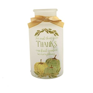 Stony Creek 7.0 Inch Beautiful Bounty Pre-Lit Sm Jar Autumn Thanksgiving Novelty Sculpture Lights - 1 of 3