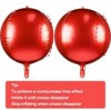 PartyWoo Foil Balloons Red Giant 4D 22 Inch 6 pcs - 4 of 4