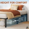 Jojoka Twin/Full/Queen Metal Bed Frame, 6/8/10/14" High Platform with Iron Slats, No Box Spring or Screws Needed, Heavy Duty Support Up to 800 lbs - 3 of 4