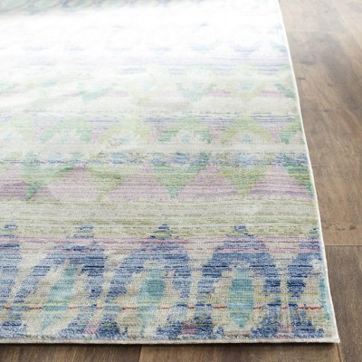 Valencia Purple and Multicolor 4' x 6' Wool Area Rug