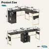 Bestier L Shaped Desk 95" Computer Corner Desk Long Table with Storage for Home Office - 4 of 4
