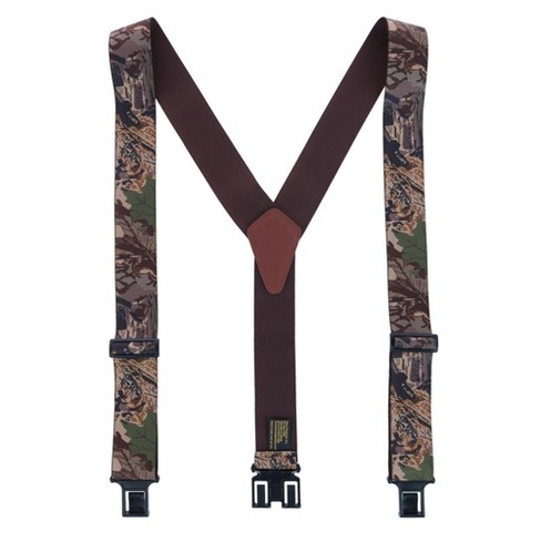 Perry Suspenders Men's Elastic Hook End Camouflage Suspenders (Tall  Available), Camo