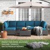 7-Piece Outdoor Wicker Patio Furniture Set, PE Rattan Sectional Sofa with Thick Cushions - 3 of 4