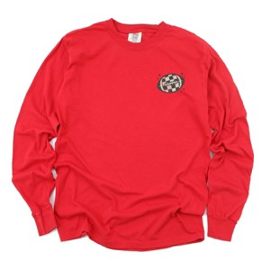 Football Sparkles Distressed - Women's Garment Dyed Long Sleeve Graphic T-Shirt - 1 of 4