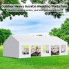 arty Tent Heavy Duty Wedding Canopy W/ Removable Sidewall & Storage Bag - 3 of 4