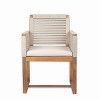 NicBex 2pcs Rattan Outdoor Chairs, Modern Outdoor Chairs for Patio, Acacia Outdoor Comfy Chair for Balcony - 3 of 4