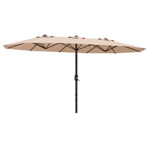 ODK 13 ft umbrella outdoor patio,Double-Sided Rectangle Umbrella Oversized Shade for 2-6 People, Fade Resistant Canopy for Deck Pool Garden Backyard - 1 of 4