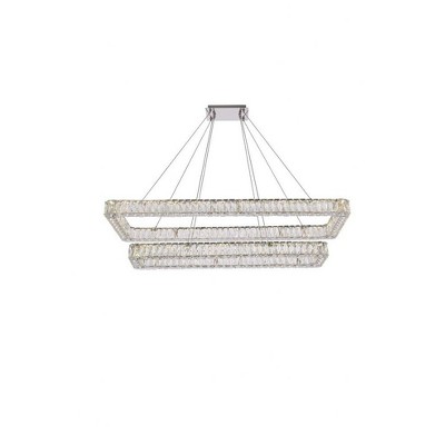 Elegant Lighting Monroe 2 - Light Pendant in  Chrome