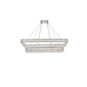 Elegant Lighting Monroe 2 - Light Pendant in  Chrome - 1 of 4