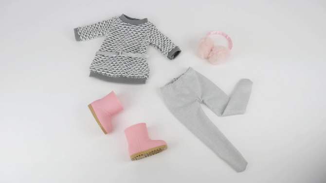 Our Generation Winter Style Dress &#38; Earmuffs Outfit for 18&#34; Dolls, 2 of 7, play video