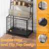 Furniture Dog Crate with Storage Shelves and Removable Tray - 4 of 4