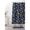 Schatzi Starry Galaxy Shower Curtain Brown/Yellow - Deny Designs: Polyester Microfiber, Buttonhole Top, Machine Washable - 3 of 3
