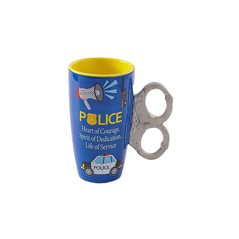 The Lakeside Collection Policeman Flashlight Design Ceramic Coffee Mug with Inspirational Quote, 2 of 4