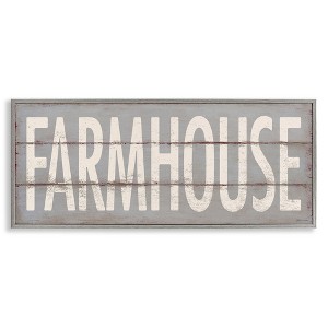 Stupell Industries Farmhouse Rustic Planked Design, 30" x 13" - 1 of 4