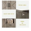 Tall Pantry Cabinet with 2 Drawers, Open Shelves & Microwave Shelf for Kitchen, Dining Room, Living Room - 3 of 4