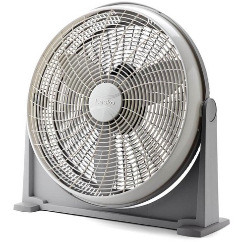 Lasko 20 Inch 3 Speed Cooling Air Circulator Portable Floor Fan Gray A20100