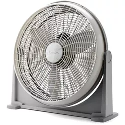 Lasko A20100 20 Inch 3-Speed Portable Pivoting Head Cooling Air Circulator Floor and Wall Mount Fan for Living Rooms, Bedrooms, and Basement, Gray