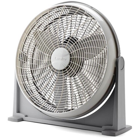Lasko A20100 20 Inch 3-Speed Portable Pivoting Head Cooling Air Circulator Floor and Wall Mount Fan for Living Rooms, Bedrooms, and Basement, Gray - image 1 of 4