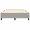 vidaXL Modern Queen Size Box Spring Bed Frame with Light Gray Fabric Upholstery, Engineered Wood, and Plywood Construction - 4 of 4