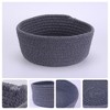 Unique Bargains Handcrafted Odorless Cotton Rope Chic Appearance Storage Basket 1 Pc - 3 of 4