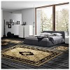Traditional Floral Scroll Border Indoor Area Rug 3 Piece Set by Blue Nile Mills - 2 of 4