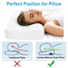 Memory Foam Pillow Ergonomic Sleep Pillow, Pillow with Washable Cover for Relieving Neck Pain, Orthopedic Neck Pillow, Side Pillow - 4 of 4