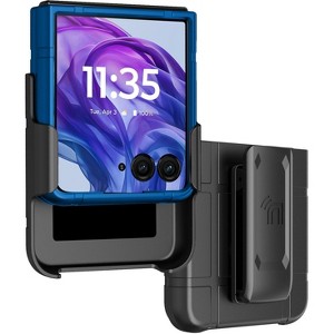 Nakedcellphone Combo for Motorola RAZR+ 2024 (RAZR PLUS) - Slim Case and Belt Clip Holster - 1 of 4