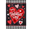 Briarwood Lane Valentine's House Flag 40x28 For Outdoor Scattered Hearts For Valentine's House Flag - 3 of 4