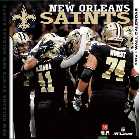 Nfl New Orleans Saints 12x 12 2024 Wall Calendar : Target