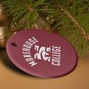 Morehouse College Maroon Tigers Logo Porcelain Holiday Christmas Tree Ornament - 4 of 4