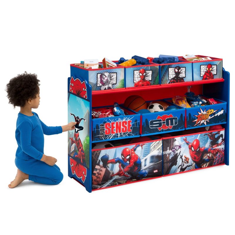 Delta Children Marvel Spider-Man Deluxe 9 Bin Design and Store Toy Organizer, 4 of 10
