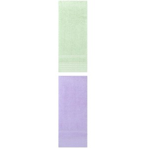 REGALWOVEN 2 Pack Solid Striped Bathroom Hand Towels for Hand, Face 14" x 30" - 1 of 4