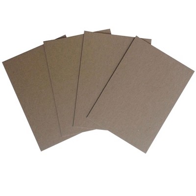 Crescent Mounting Chipboard, 5 x 7 Inches, Gray, Pack of 40