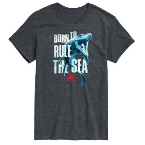 Men's - Jurassic Park - Born To Rule The Sea Short Sleeve Graphic T-Shirt - 1 of 3