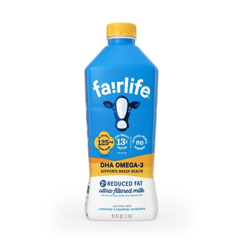 Fairlife Lactose Free DHA Omega 3 2 Milk 52 fl oz