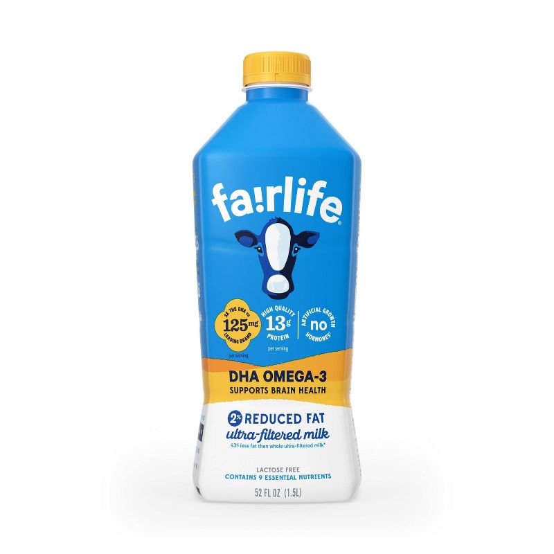 Fairlife Lactose-Free DHA Omega-3 2% Milk - 52 fl oz, 1 of 8