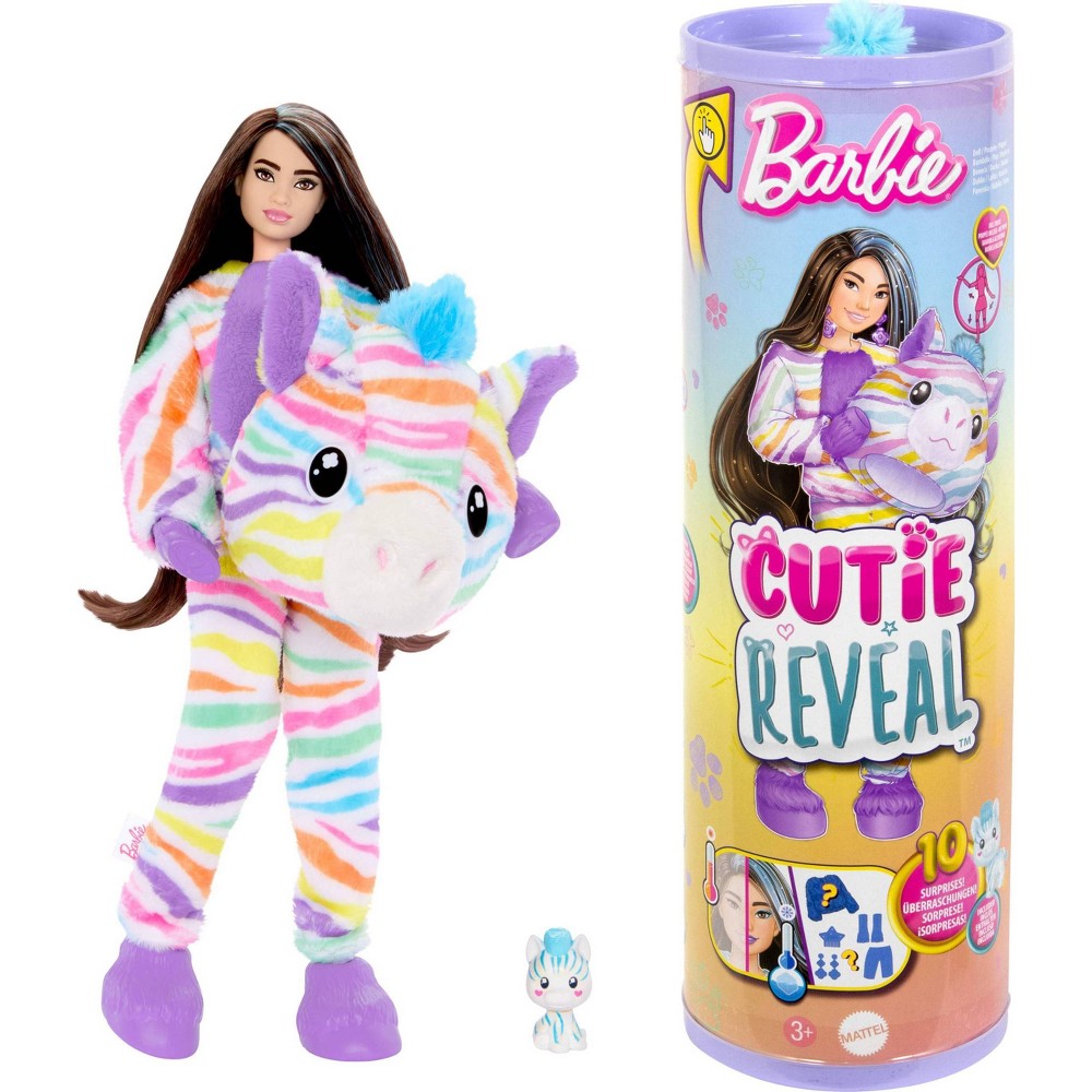 UPC 194735178681 product image for Barbie Cutie Reveal Zebra Doll & Accessories, Color Dream Series with 10 Surpris | upcitemdb.com