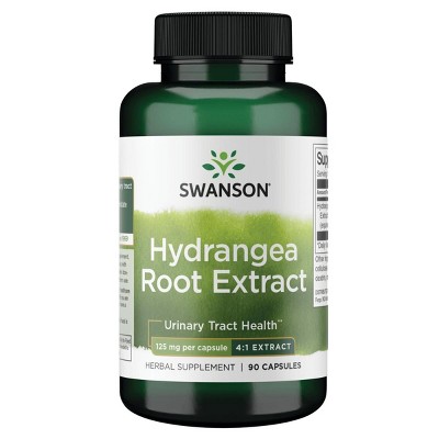 Swanson Herbal Supplements Hydrangea Root Extract 125 mg 90 Caps.