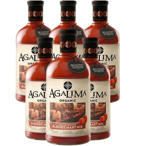 Agalima Organic Authentic 6 Pack Bloody Mary Mix - All Natural, 1 Liter ...