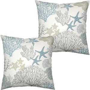 LISM Pillow Covers Cotton Linen Throw Pillow Case Set of 2 - 1 of 4