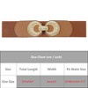 INSPIRE CHIC Women's Elastic Belt Alloy Double Ring Buckle Fashion Suitable for Skirt Dress - 4 of 4