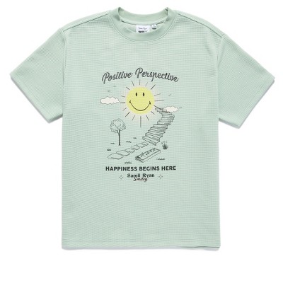 Samii Ryan | Smiley® Perspective Thermal Boxy Tee, Small, 2