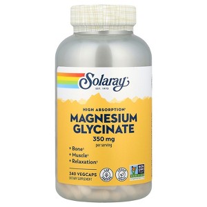 Solaray Magnesium Glycinate, High Absorption, 240 VegCaps - 1 of 4