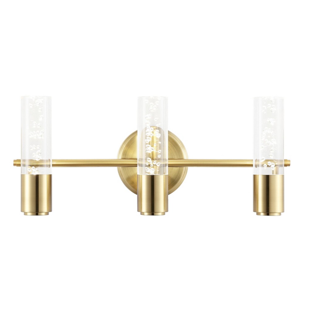 Photos - Chandelier / Lamp 18" 3-Light Bolha Minimalist Bubble Acrylic/Iron Wall Sconce Light Brass/G