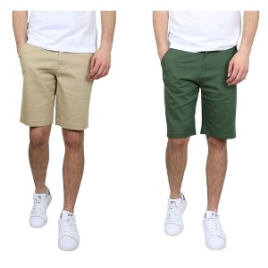 Galaxy By Harvic Men's 5-Pocket Flat-Front Slim-Fit Stretch Chino Shorts (Size 30-42) - 1 of 3