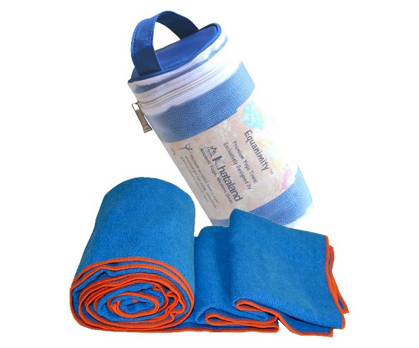 Equanimity Extra Long Yoga Towel - Blue