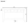 Bella Depot 55.4" Modern Entryway Console Table with Three Storage Drawers,Contemporary Narrow Sofa Table - 3 of 4