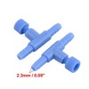 Unique Bargains Fish Tank Aquarium T Shaped Air Line Tubing Control Valve Connector 4 Pcs - 2 of 3